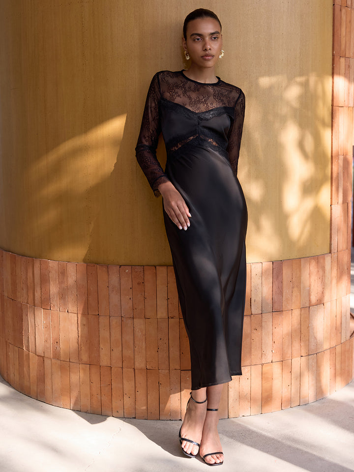 luisa sheer lace midi dress Louisa Beccaria black sheer lace crochet tulle midi maxi dress IT 40 For  Sale at 1stDibs