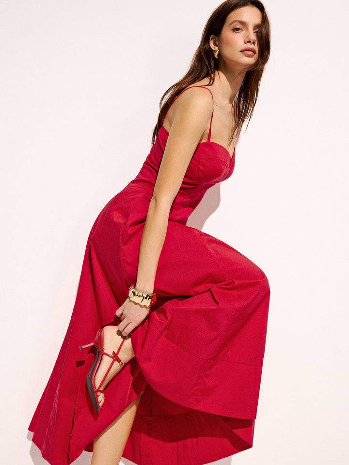 chinese dress ladies Beloved Knotted Sleeveless Long Dress