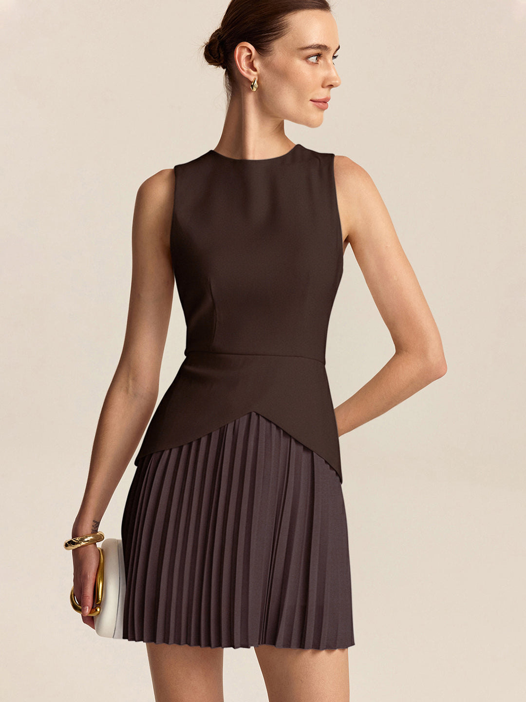 pleated hem dress Jovani 07819