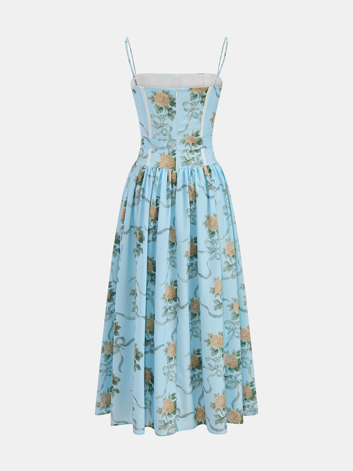 floral print trim cami midi dress Vila - Lace Trim Cami Midi Dress - Women - Polyester - 34 EU