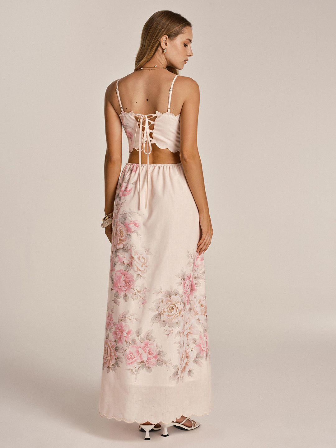 commense maxi dress Ruched Waist Maxi Dress
