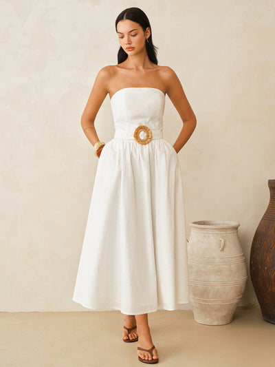 White Dresses | Ruffle, Off the Shoulder for Any Occasion | COMMENSE