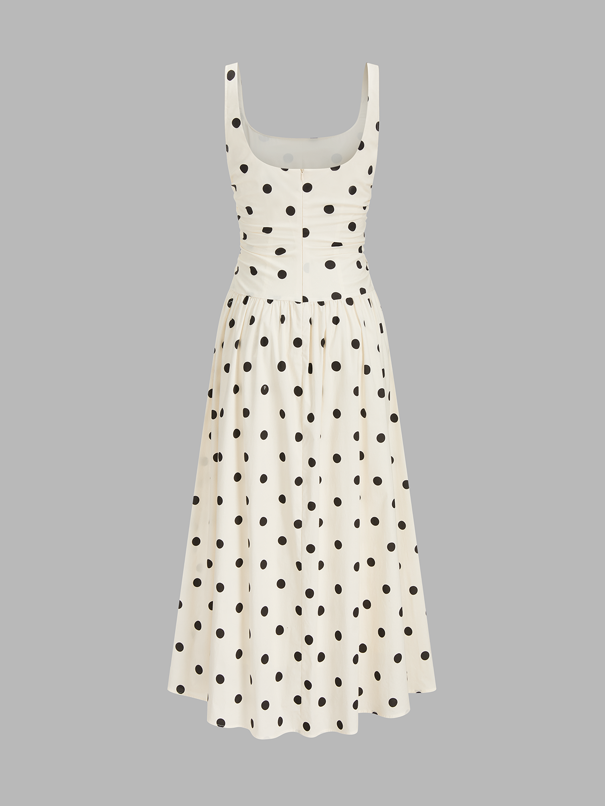 white polka dot ruched dress Ruched Mini Dress V-Neck Empire Waist Bianca