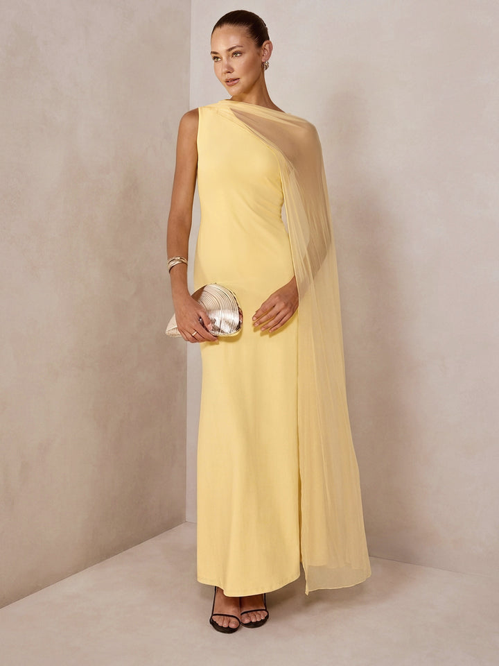 chinese dress ladies Textured Navy Sleeveless Maxi Dress - Endless Rose main image 1