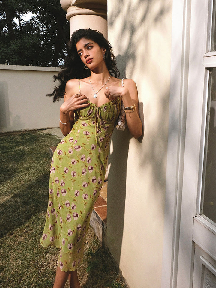 bodycon cami dress Floral ruched bust midi - Green $ 7.50Fabrication Black Short Tight Long Dresses/Shop by Color/Blue Dresses Base Option:Toe Kick