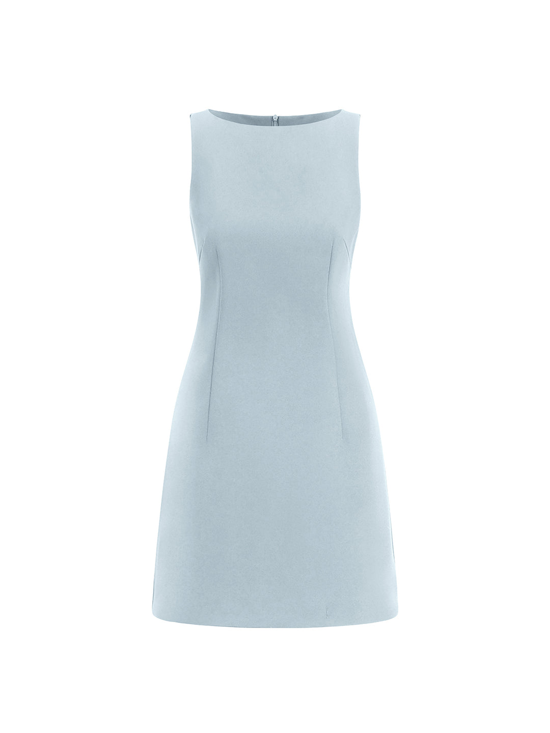 suiting sleeveless short dress Suiting sleeveless short dress - Blue