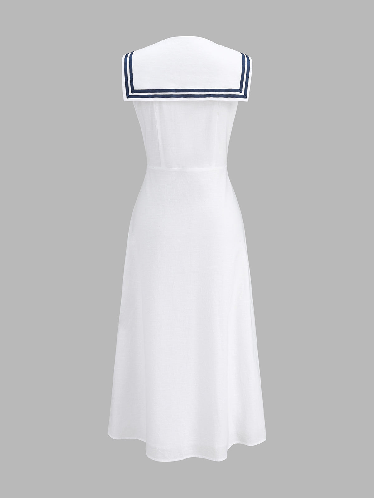 linen sailor dress Linen Sailor Flower Dress For Girl Toddler 2T (86 cm height) / Pale rose