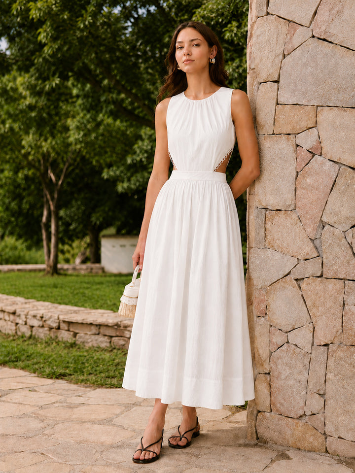 commense white dress Dreamy in Florence @nicoleandreaxo in dress. OA230607002 View more at https://bit.ly/3QxSA6u Or click the LINK IN BIO to shop now! #commense #commensereview #commensecommunity Cotton Thickness Nwt Commense White Tulle Mini