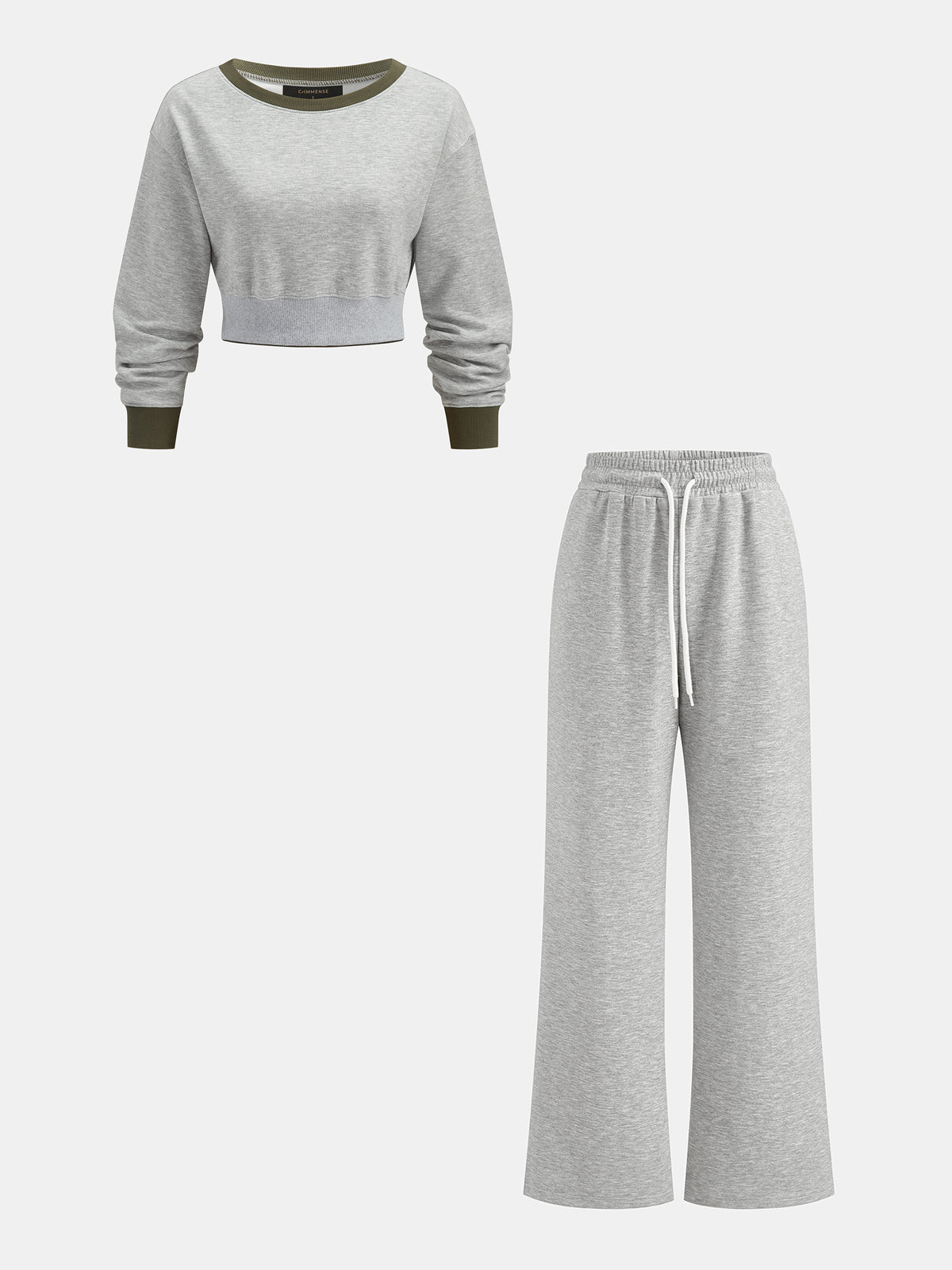 Color Block Casual Two‑Piece Set | COMMENSE