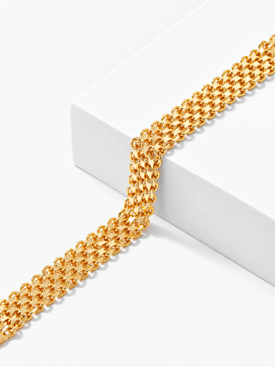 Chunky Interwoven Chain Bracelet | COMMENSE
