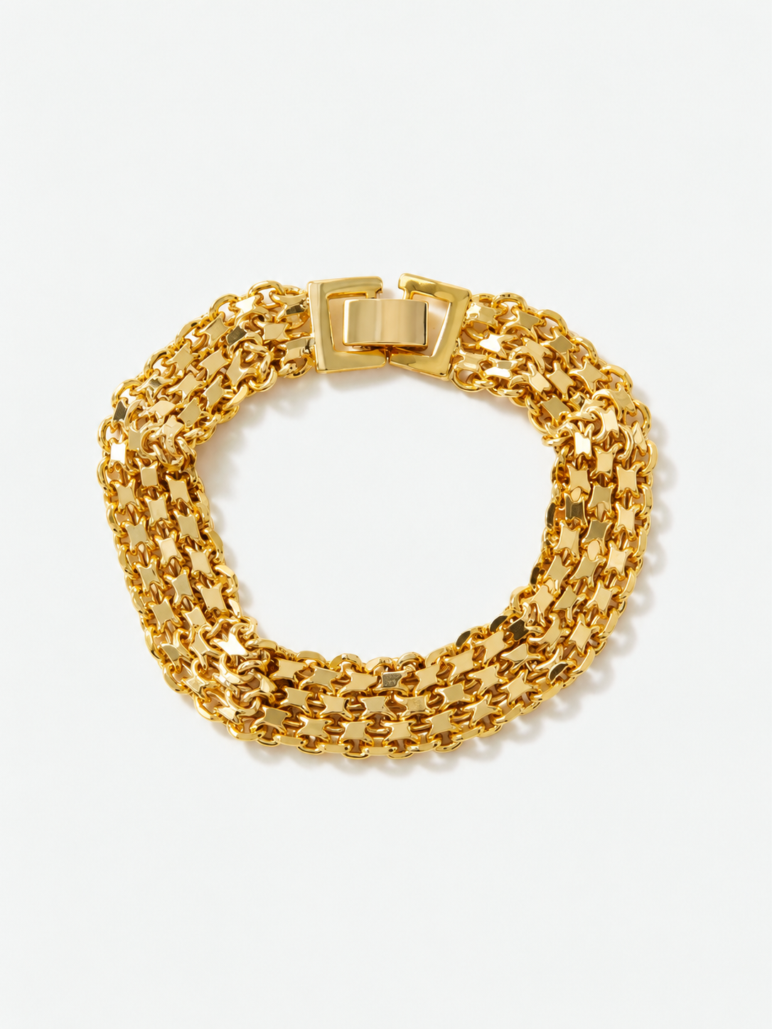 Chunky Interwoven Chain Bracelet | COMMENSE