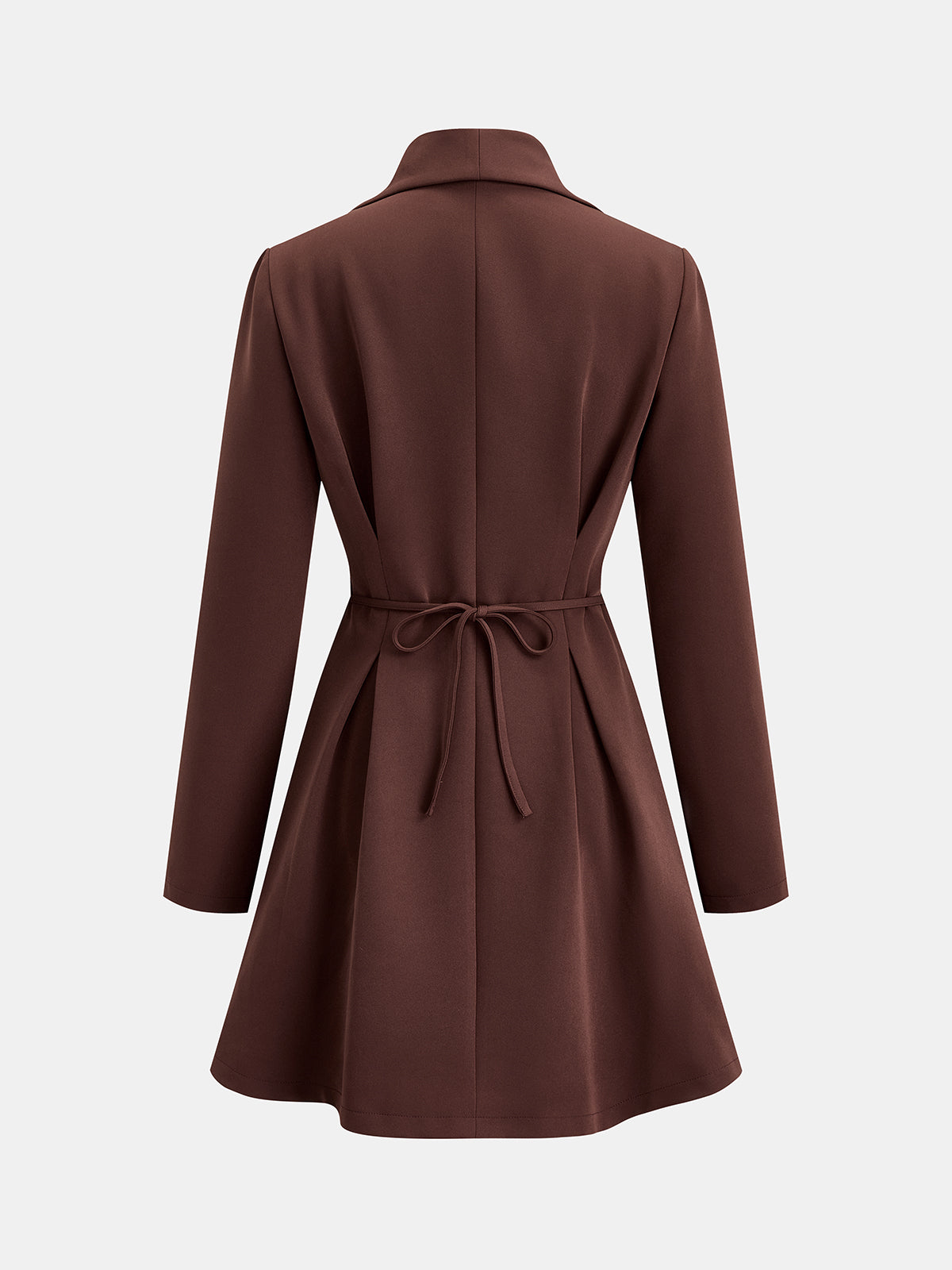 Lapel Fit Flare Mini Dress | COMMENSE