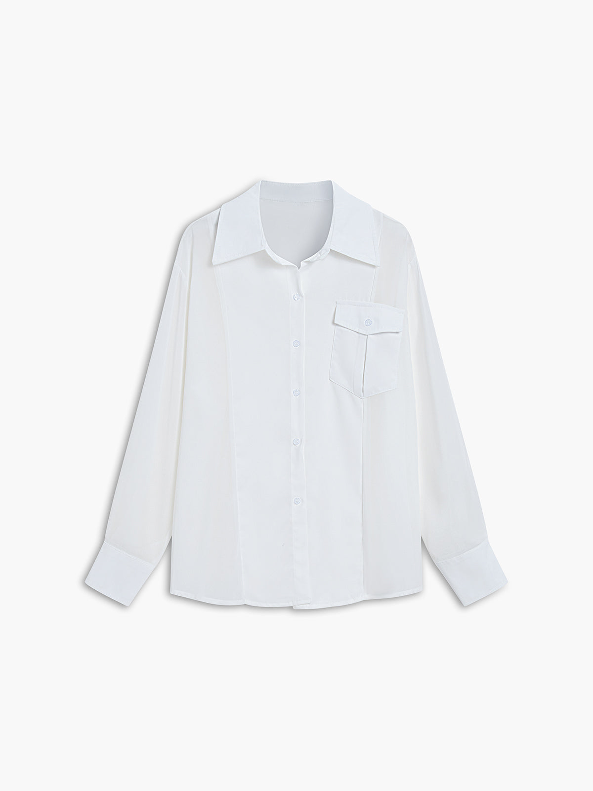 Oversized Combination Mesh Shirt – COMMENSE