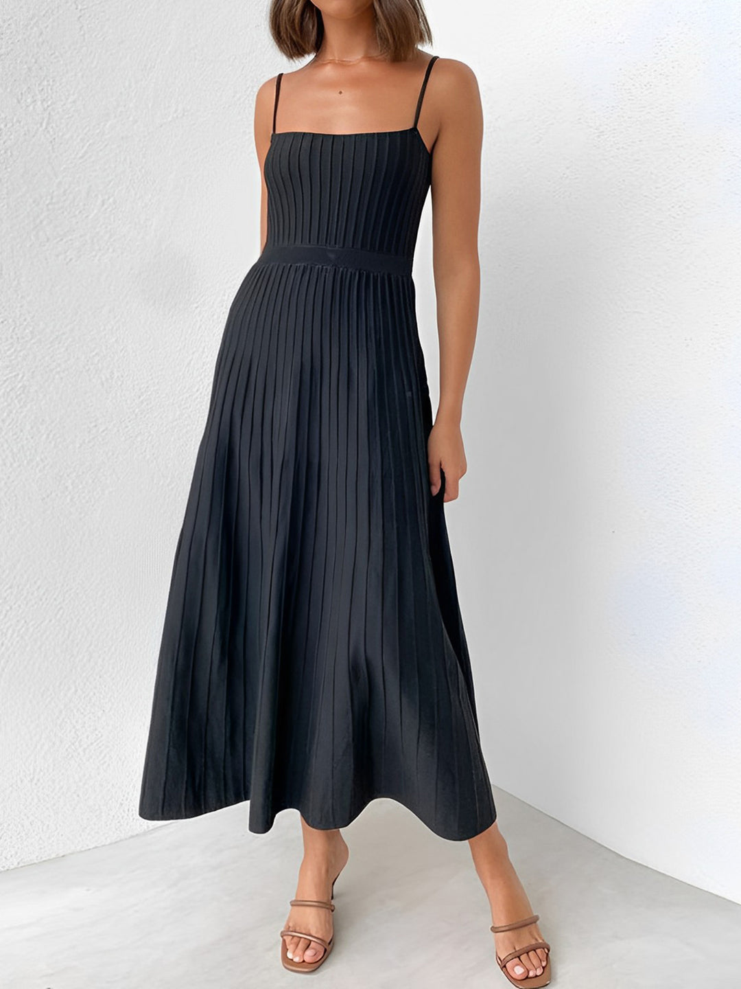 Rib Midi Sundress – COMMENSE