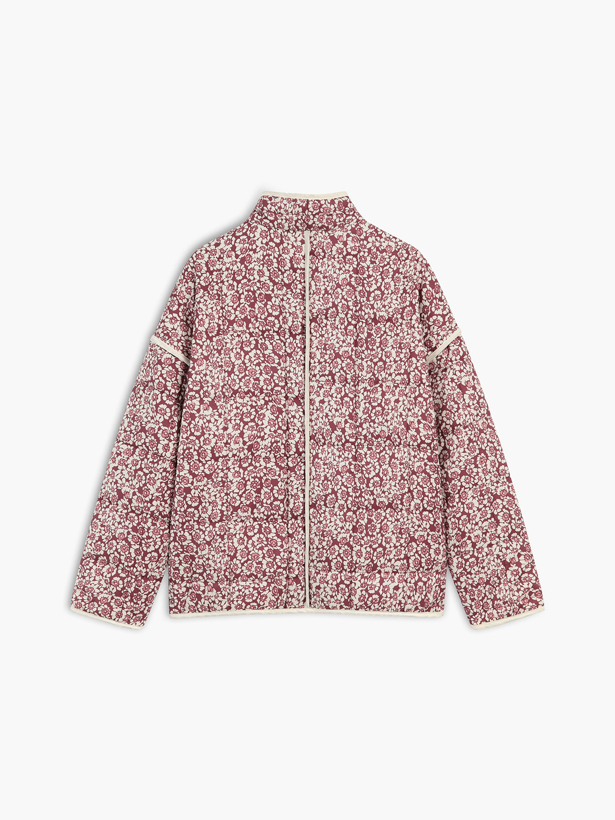 Ruby Daisies Quilted Floral Coat – COMMENSE