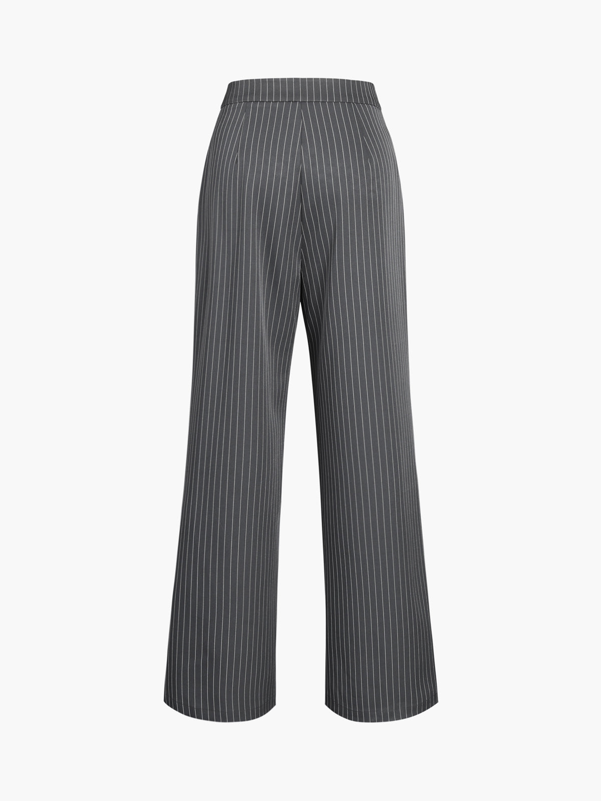 Pinstripe Pleated Wide Leg Dress Pants – COMMENSE