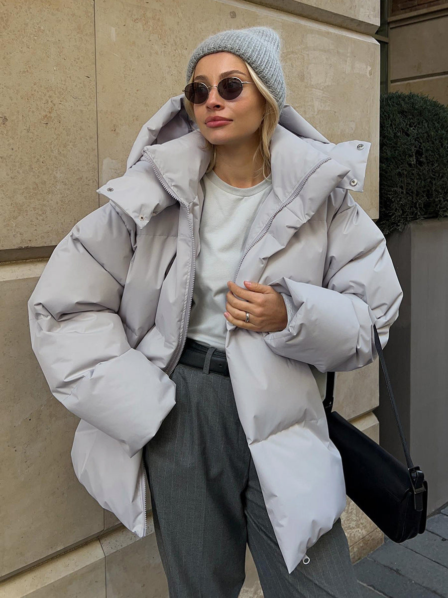 Oversized Quilted Puffer Down Coat – COMMENSE