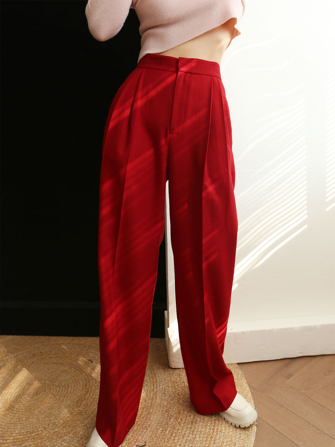 MASU（エムエーエスユー）のCOTTON WIDE TROUSERS REDの通販