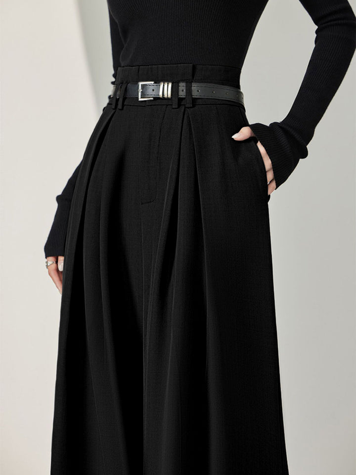 ★E.B.M★ Belted Pleated Pants EMP3WPT030 ZIMMERMANN Pavilion belted pleated silk wide-leg pants | NET